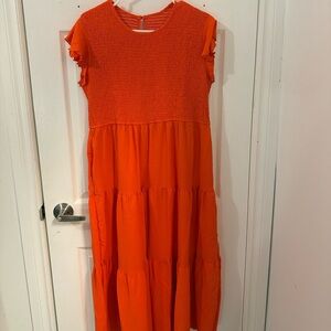 Vibrant Orange  Dress